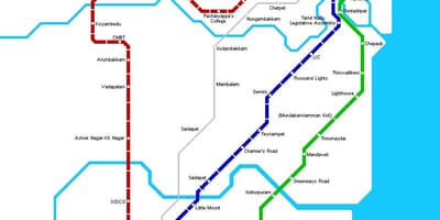 Станице метроа ченај мапи