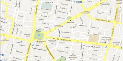Мапа града тиагараянагар